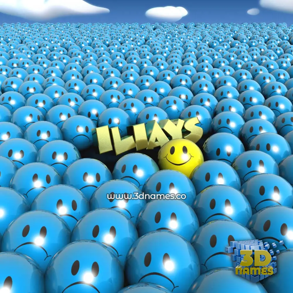 iliays in Special Smileys style - 3D name wallpaper