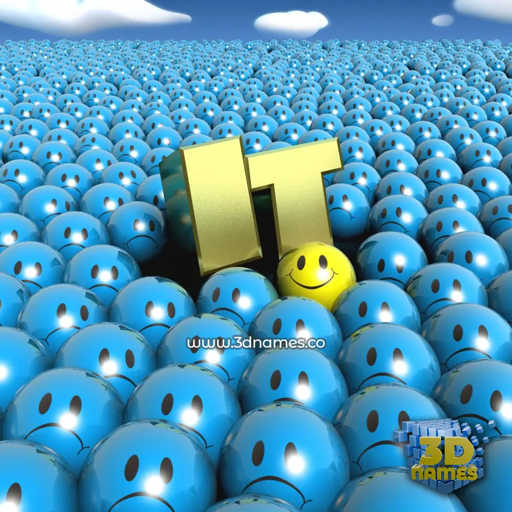 it in Special Smileys style - 3D name wallpaper