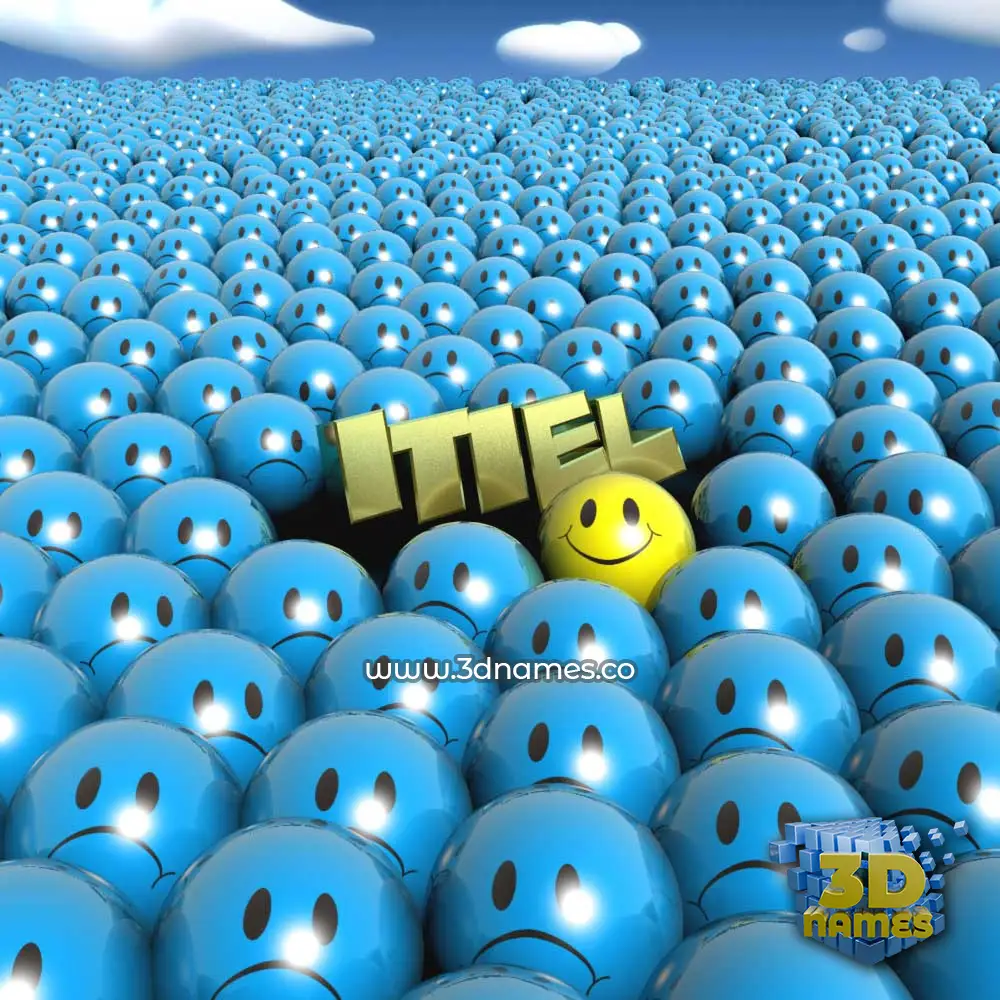 itiel in Special Smileys style - 3D name wallpaper