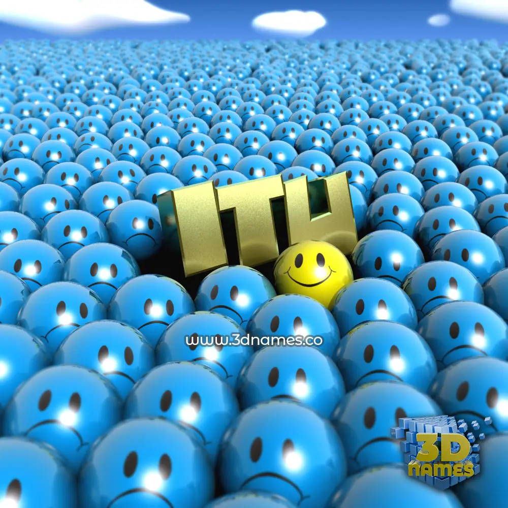 itu in Special Smileys style - 3D name wallpaper