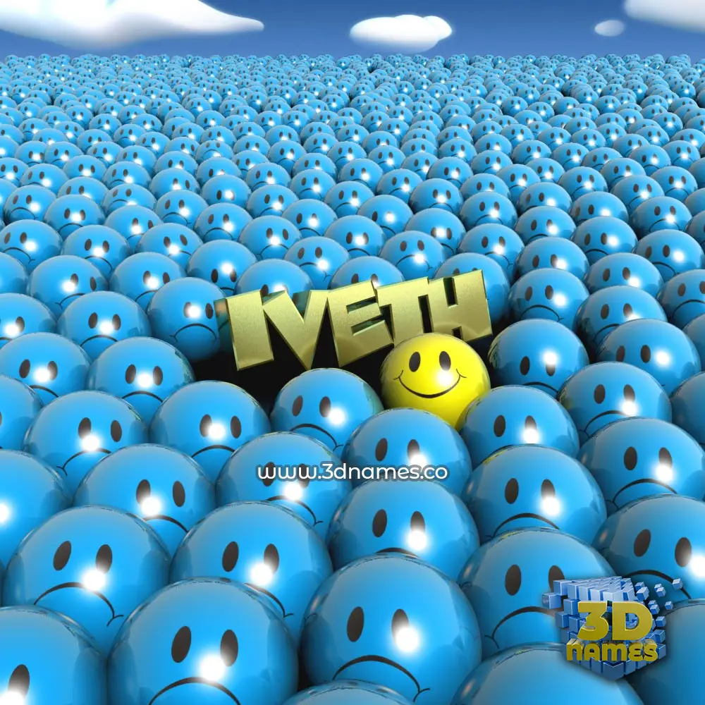iveth in Special Smileys style - 3D name wallpaper