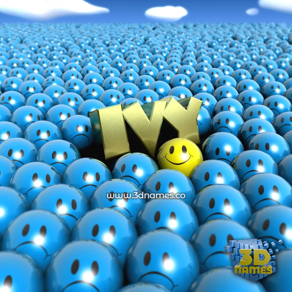 ivy in Special Smileys style - 3D name wallpaper