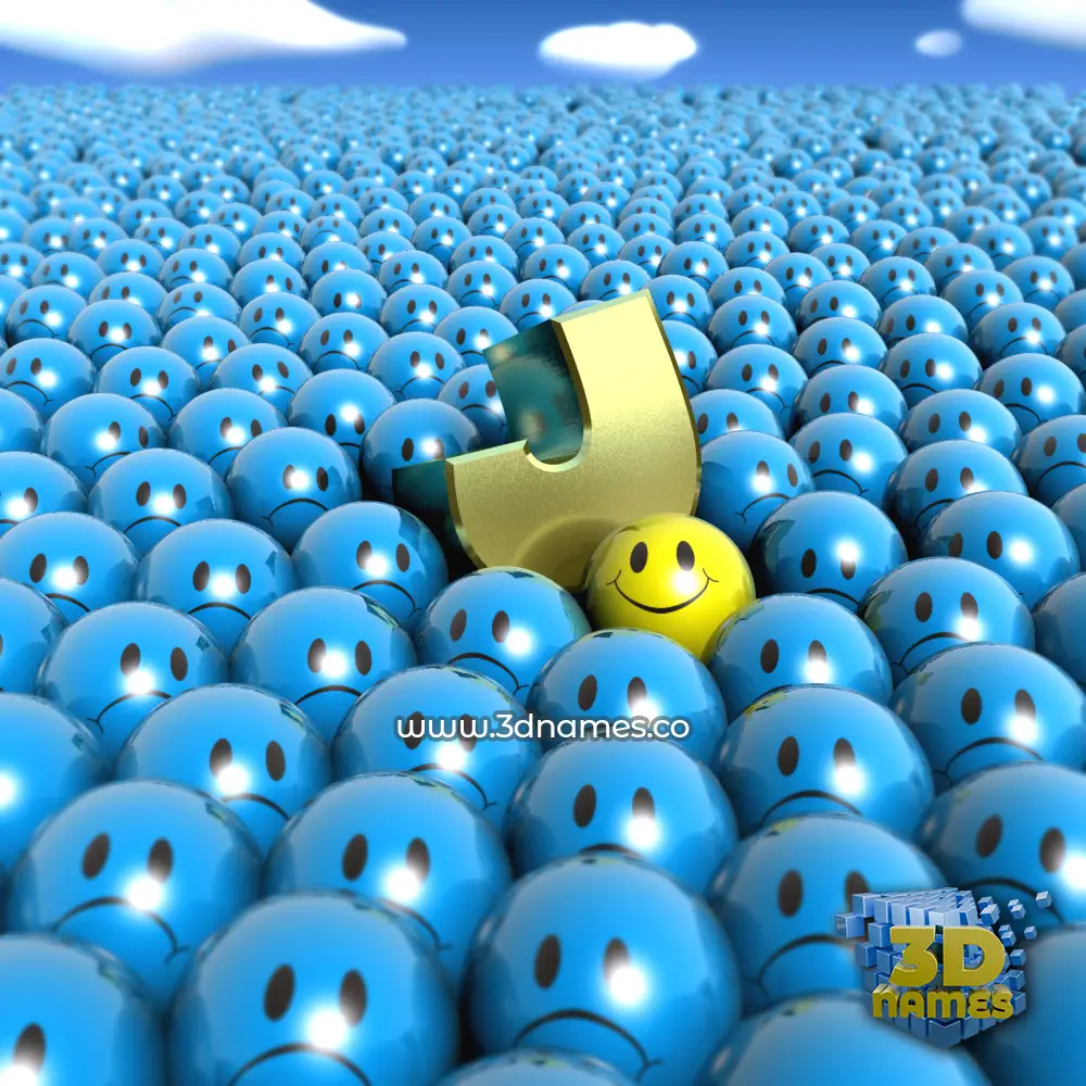 j in Special Smileys style - 3D name wallpaper