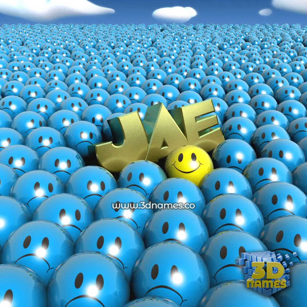 jae in Special Smileys style - 3D name wallpaper