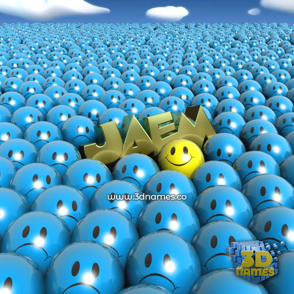 jaem in Special Smileys style - 3D name wallpaper