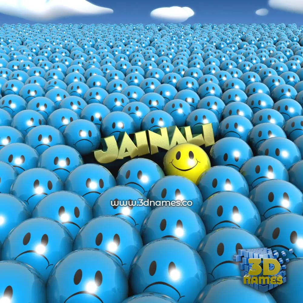jainali in Special Smileys style - 3D name wallpaper