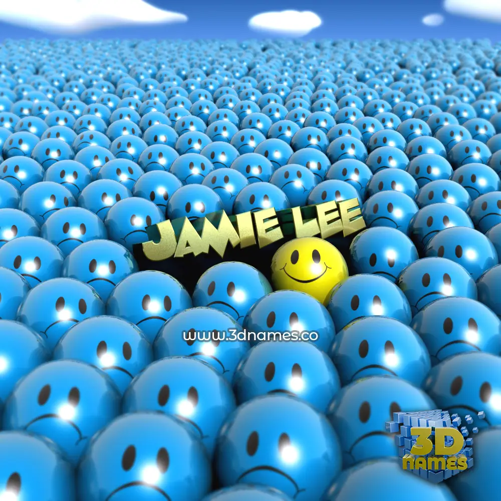 jamie lee in Special Smileys style - 3D name wallpaper