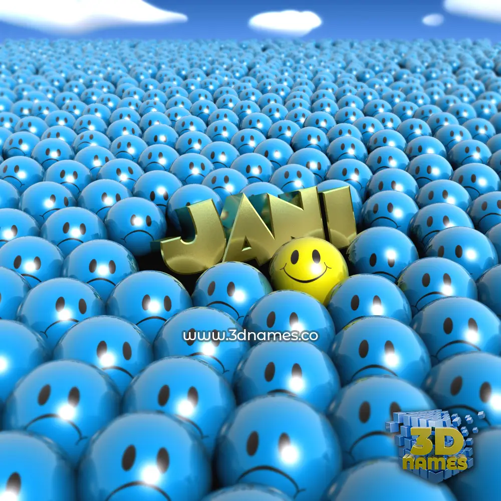 jani in Special Smileys style - 3D name wallpaper