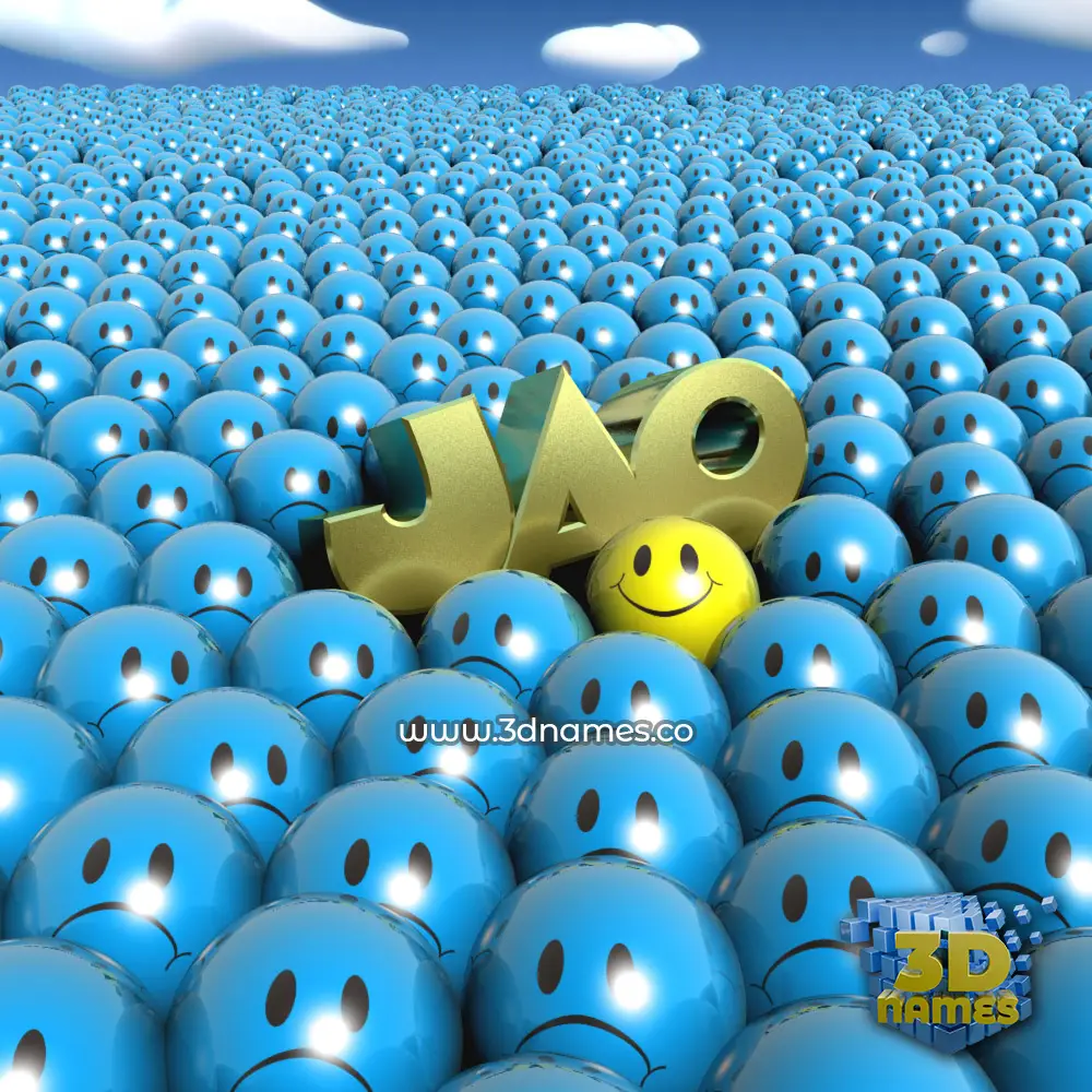 jao in Special Smileys style - 3D name wallpaper
