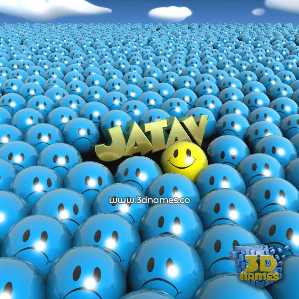 jatav in Special Smileys style - 3D name wallpaper