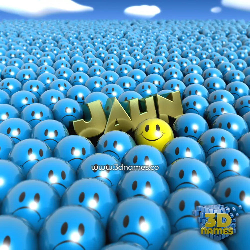 jaun in Special Smileys style - 3D name wallpaper