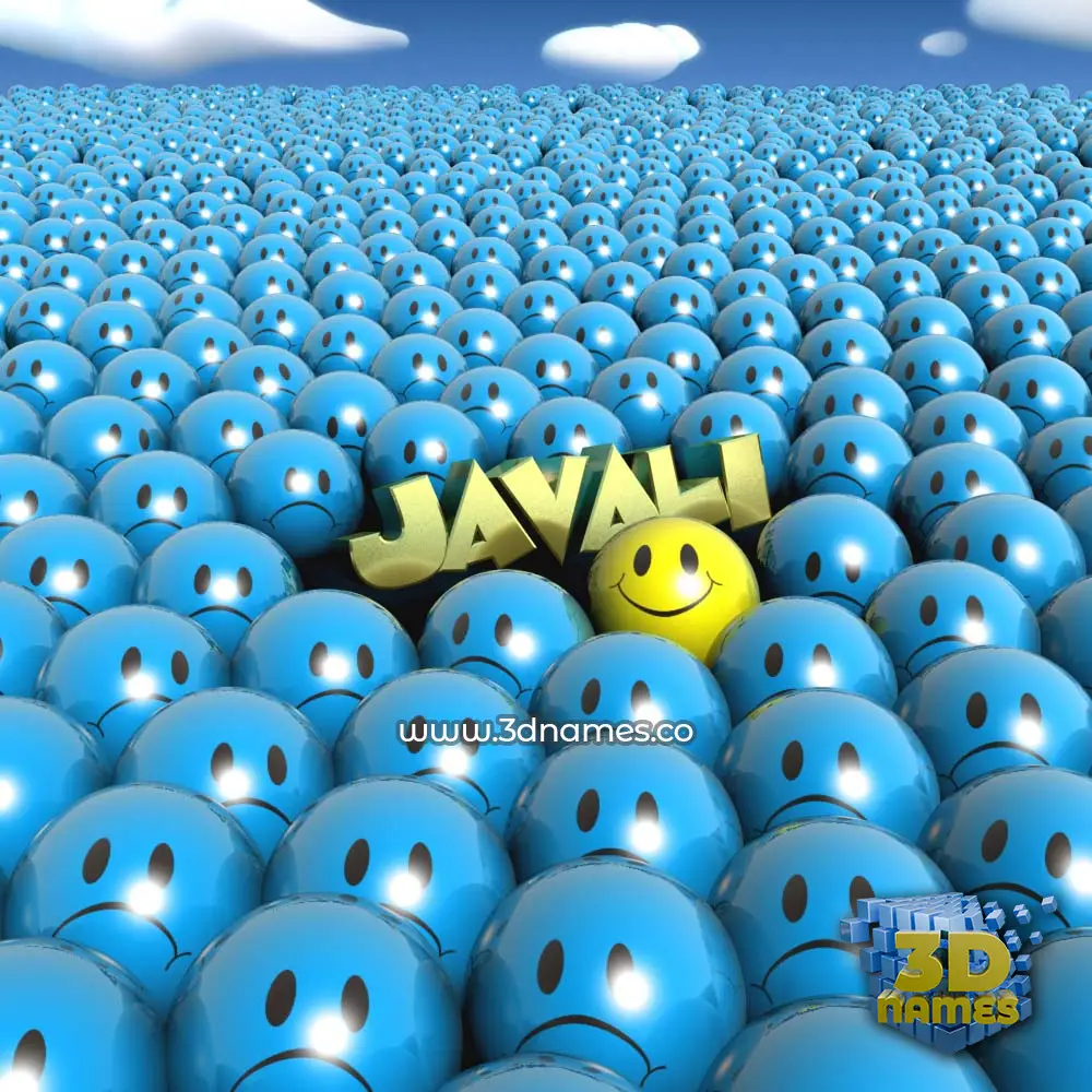 javali in Special Smileys style - 3D name wallpaper