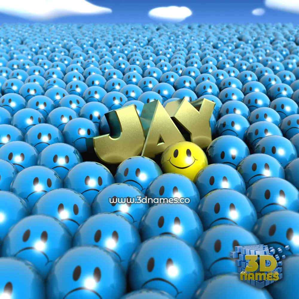 jay in Special Smileys style - 3D name wallpaper