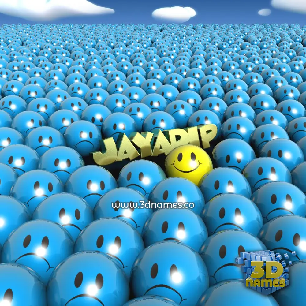 jayadip in Special Smileys style - 3D name wallpaper