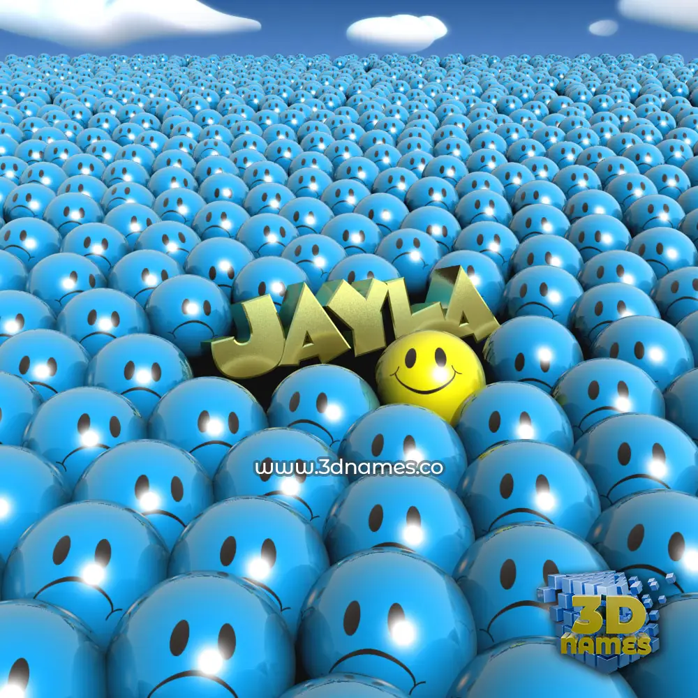 jayla in Special Smileys style - 3D name wallpaper