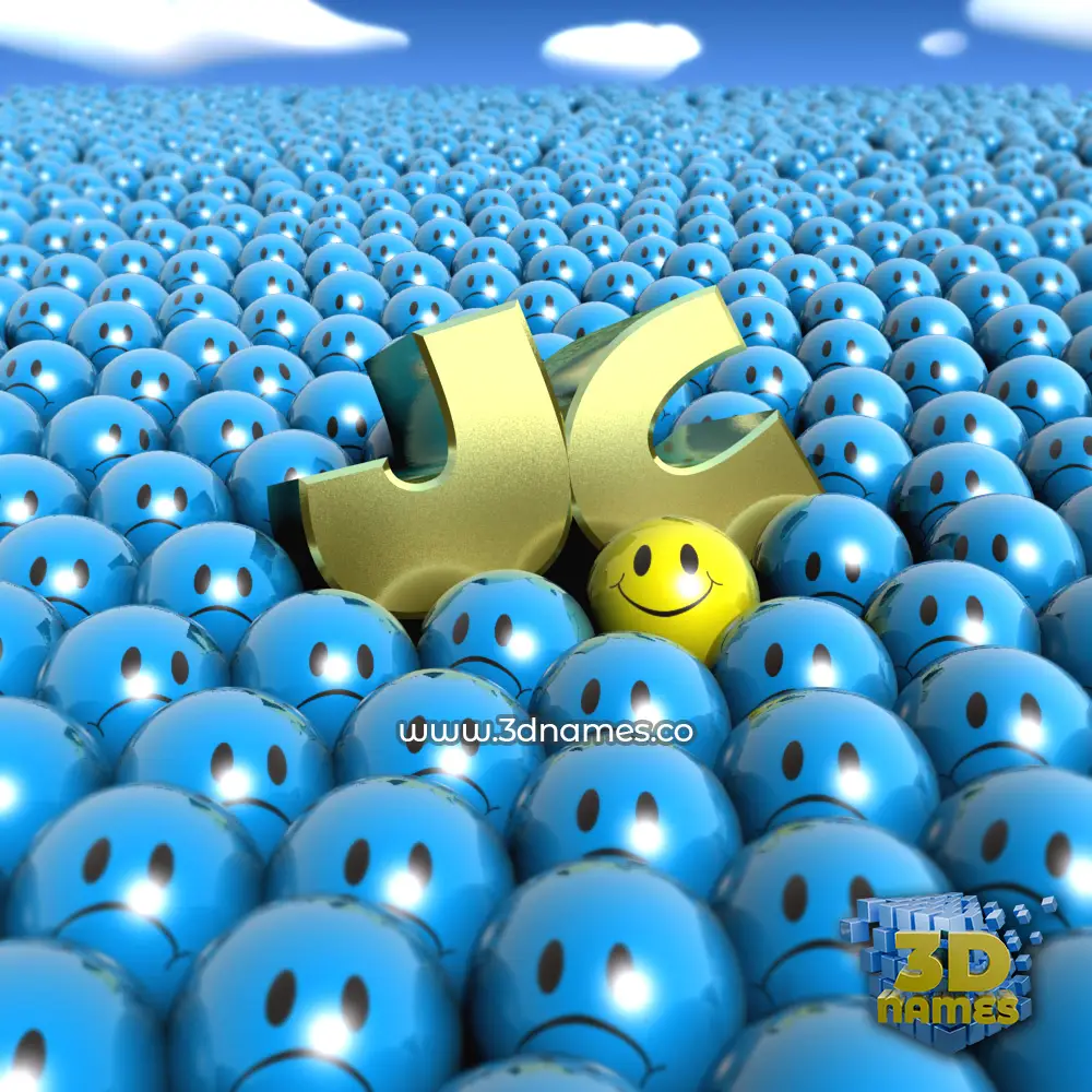 jc in Special Smileys style - 3D name wallpaper