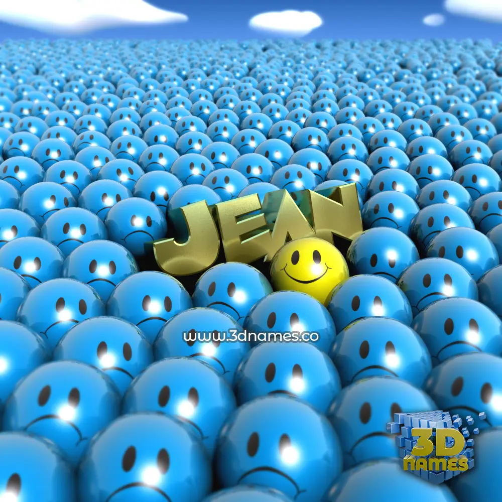 jean in Special Smileys style - 3D name wallpaper