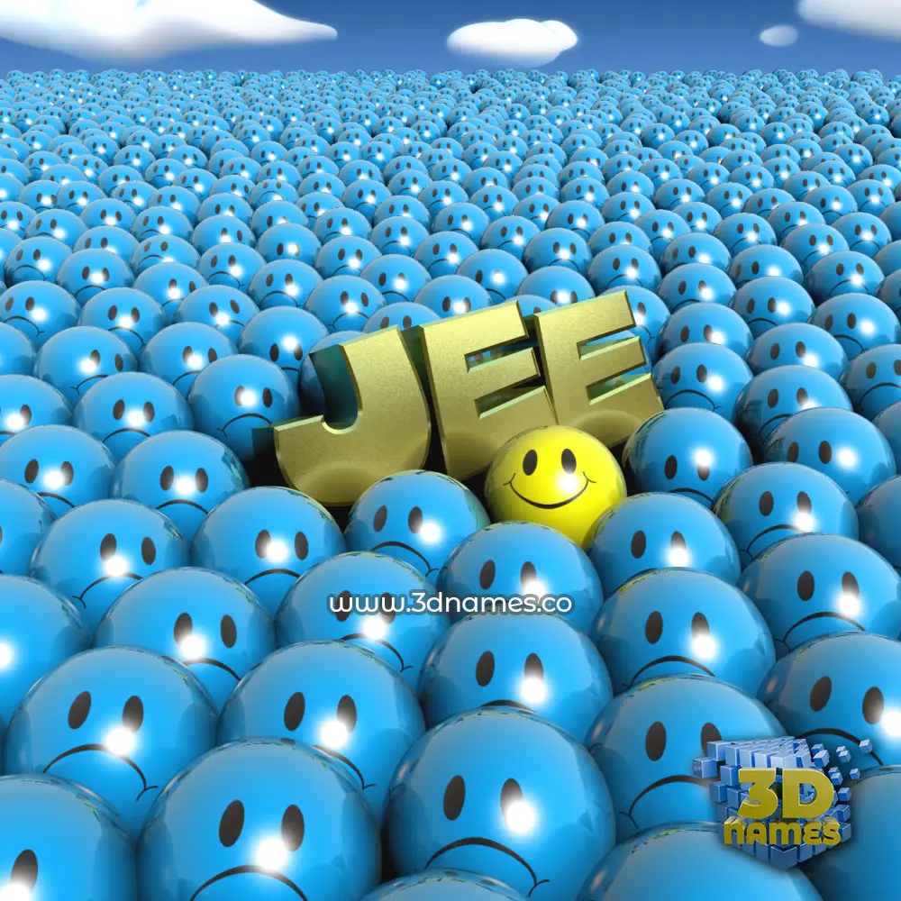 jee in Special Smileys style - 3D name wallpaper