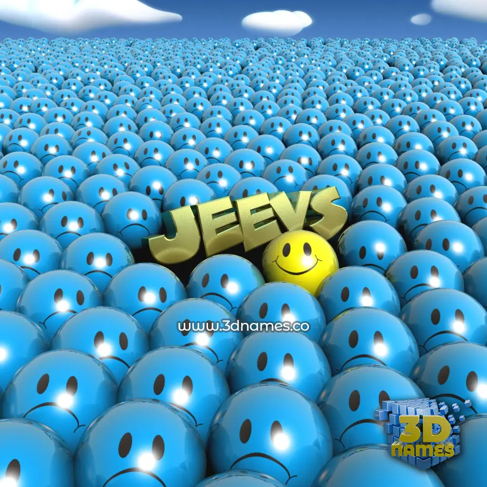 jeevs in Special Smileys style - 3D name wallpaper