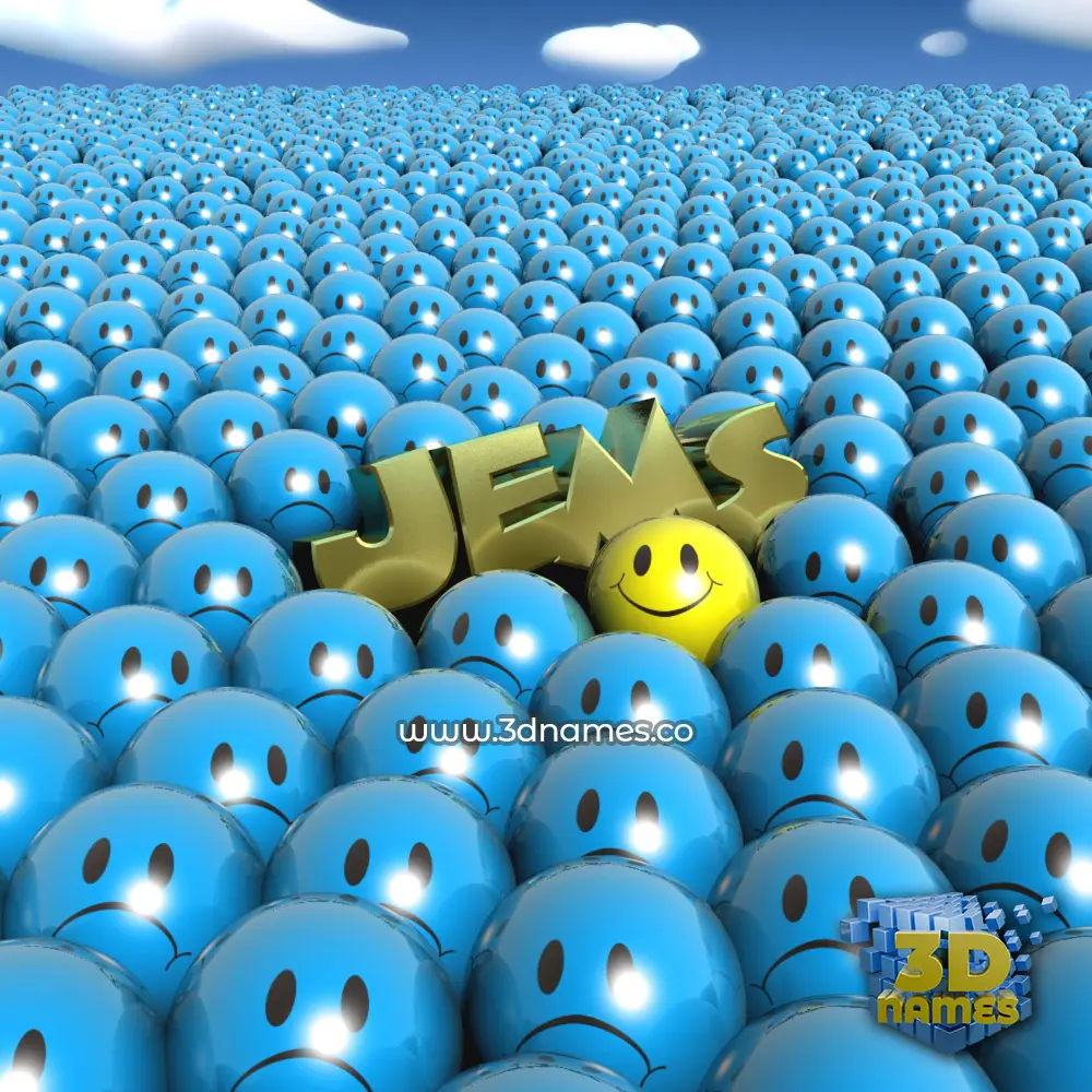 jems in Special Smileys style - 3D name wallpaper