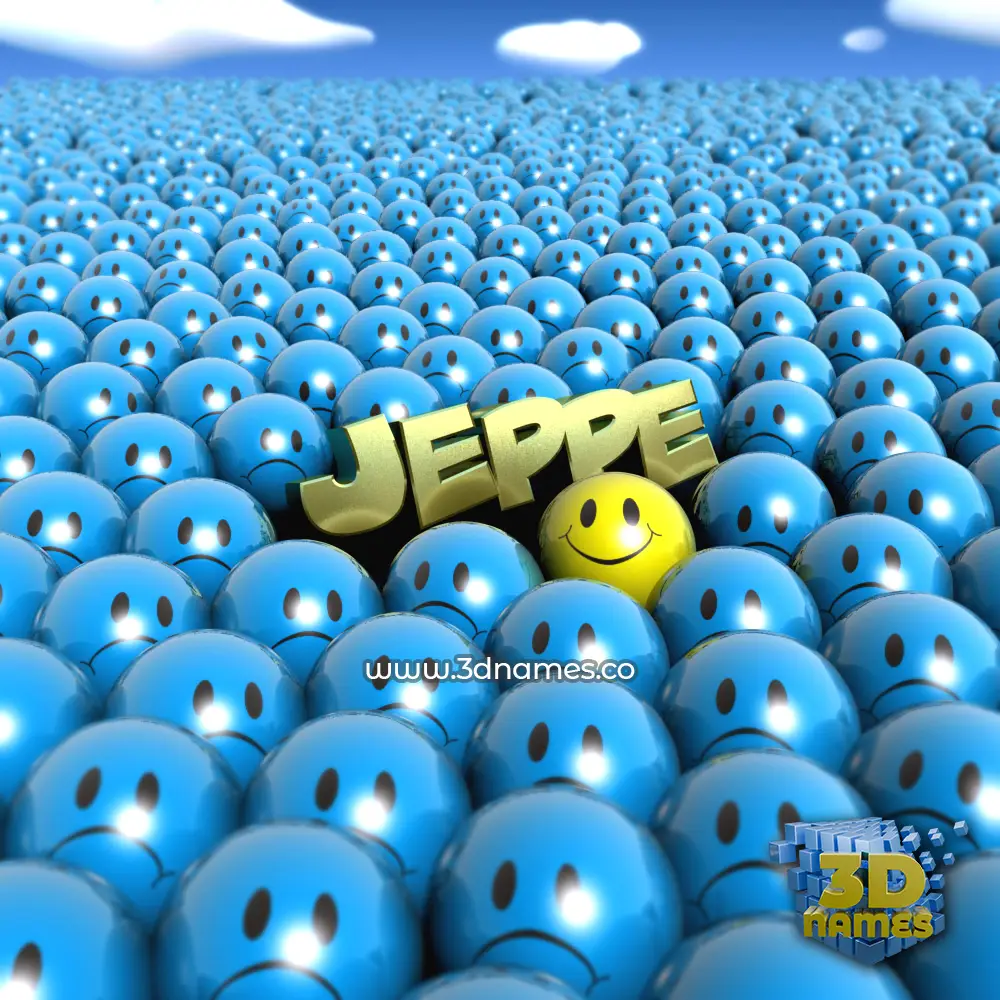 jeppe in Special Smileys style - 3D name wallpaper