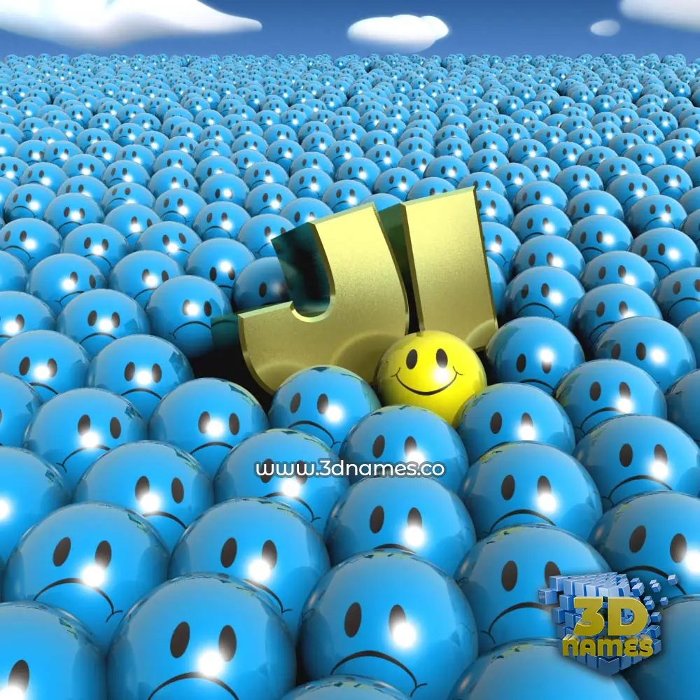 ji in Special Smileys style - 3D name wallpaper