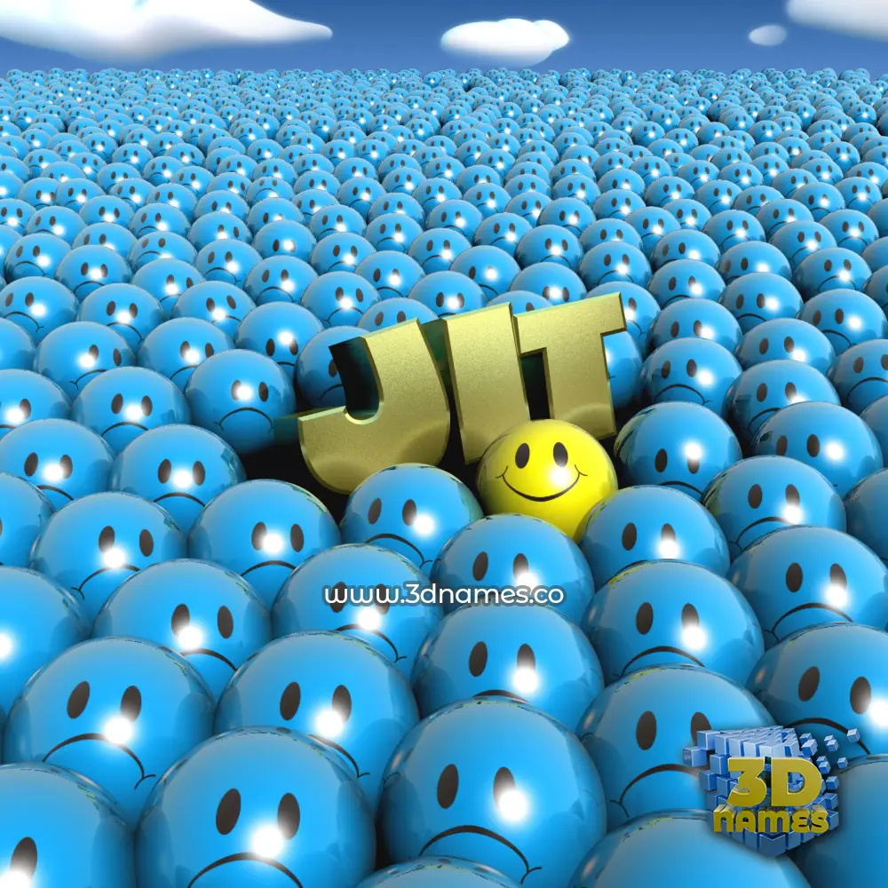 jit in Special Smileys style - 3D name wallpaper