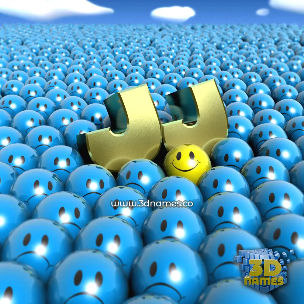 jj in Special Smileys style - 3D name wallpaper