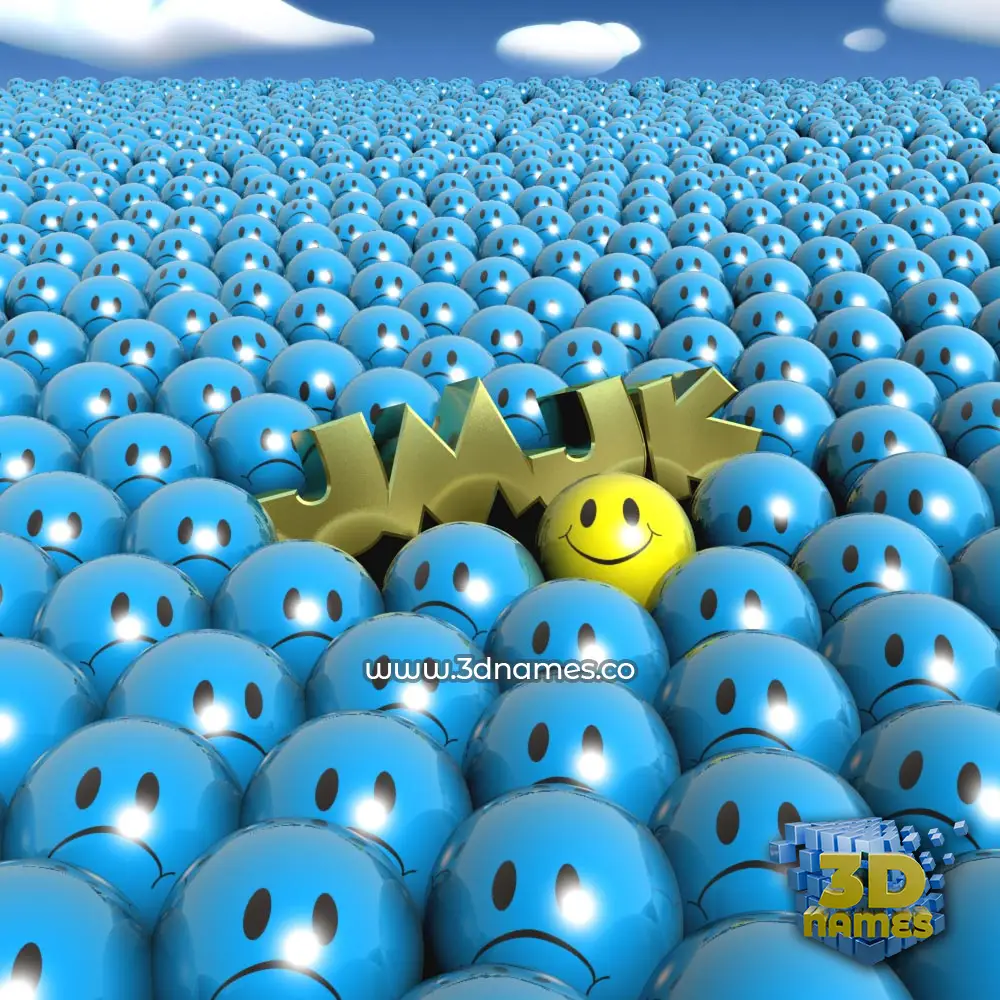 jmjk in Special Smileys style - 3D name wallpaper