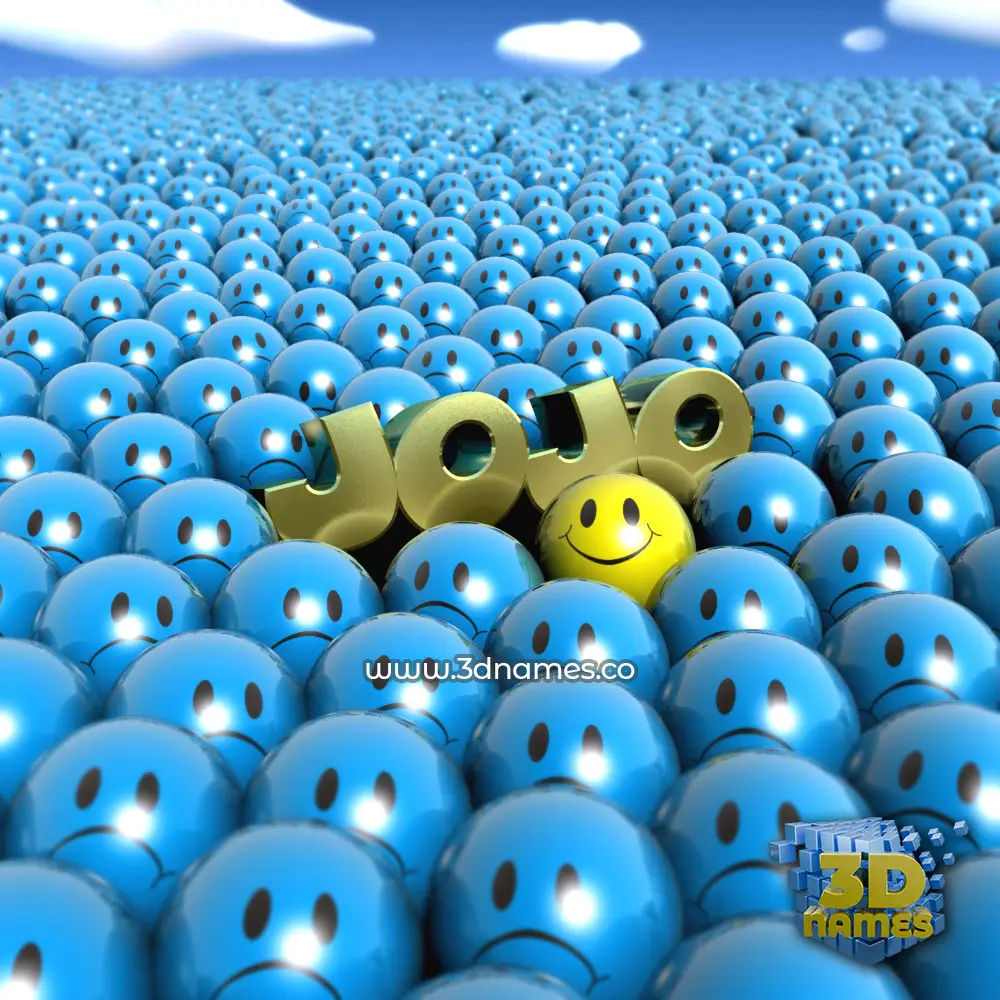 jojo in Special Smileys style - 3D name wallpaper