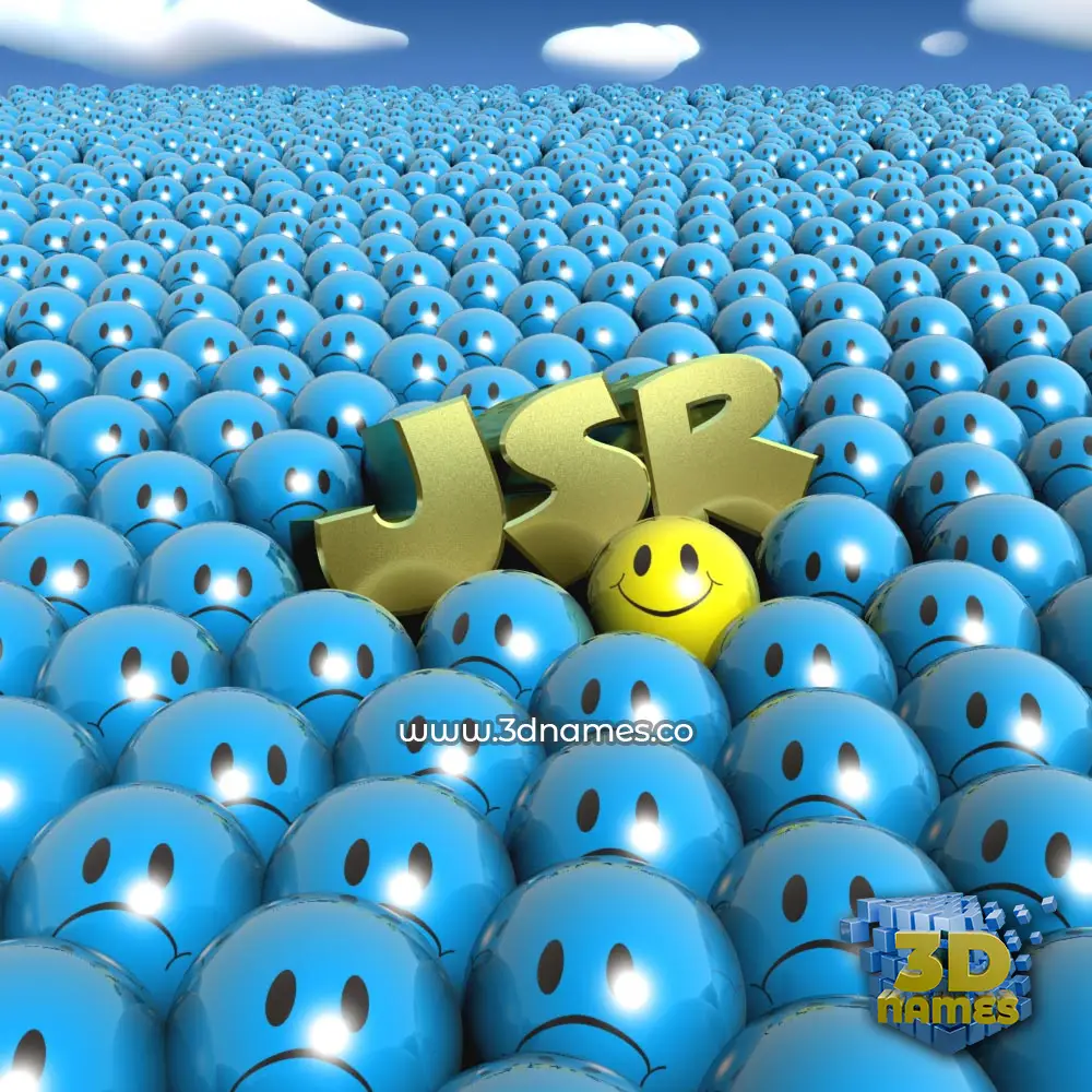 jsr in Special Smileys style - 3D name wallpaper