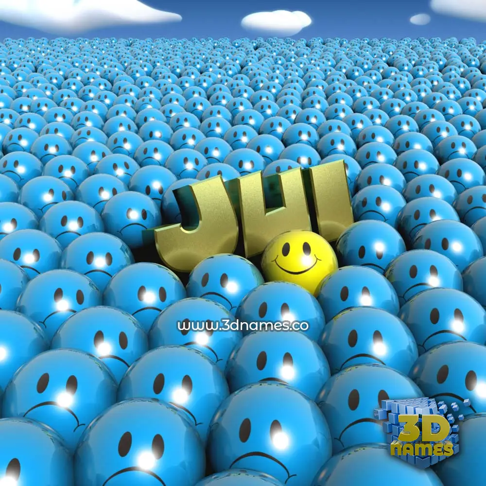 jui in Special Smileys style - 3D name wallpaper