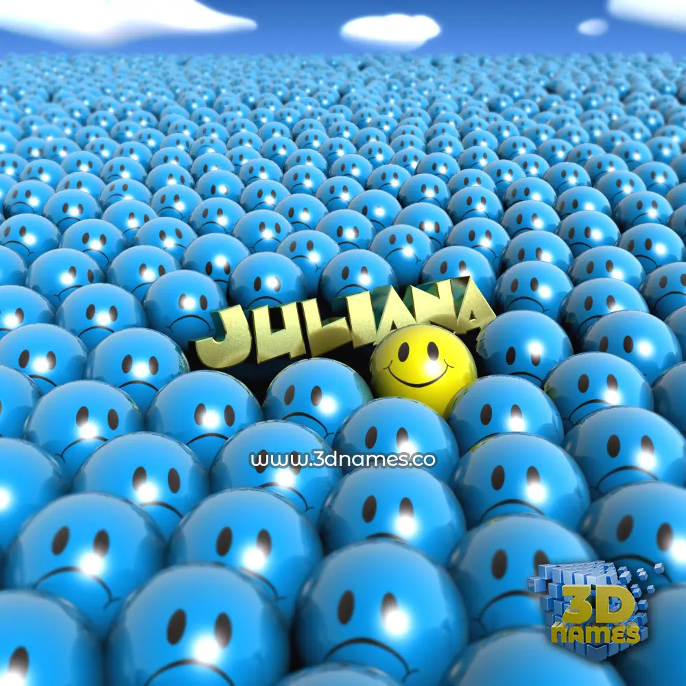 juliana in Special Smileys style - 3D name wallpaper