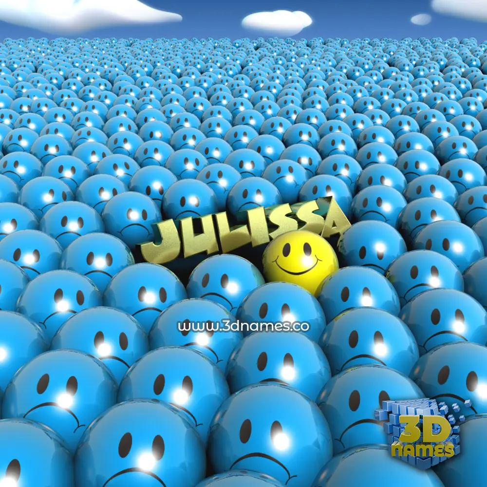 julissa in Special Smileys style - 3D name wallpaper
