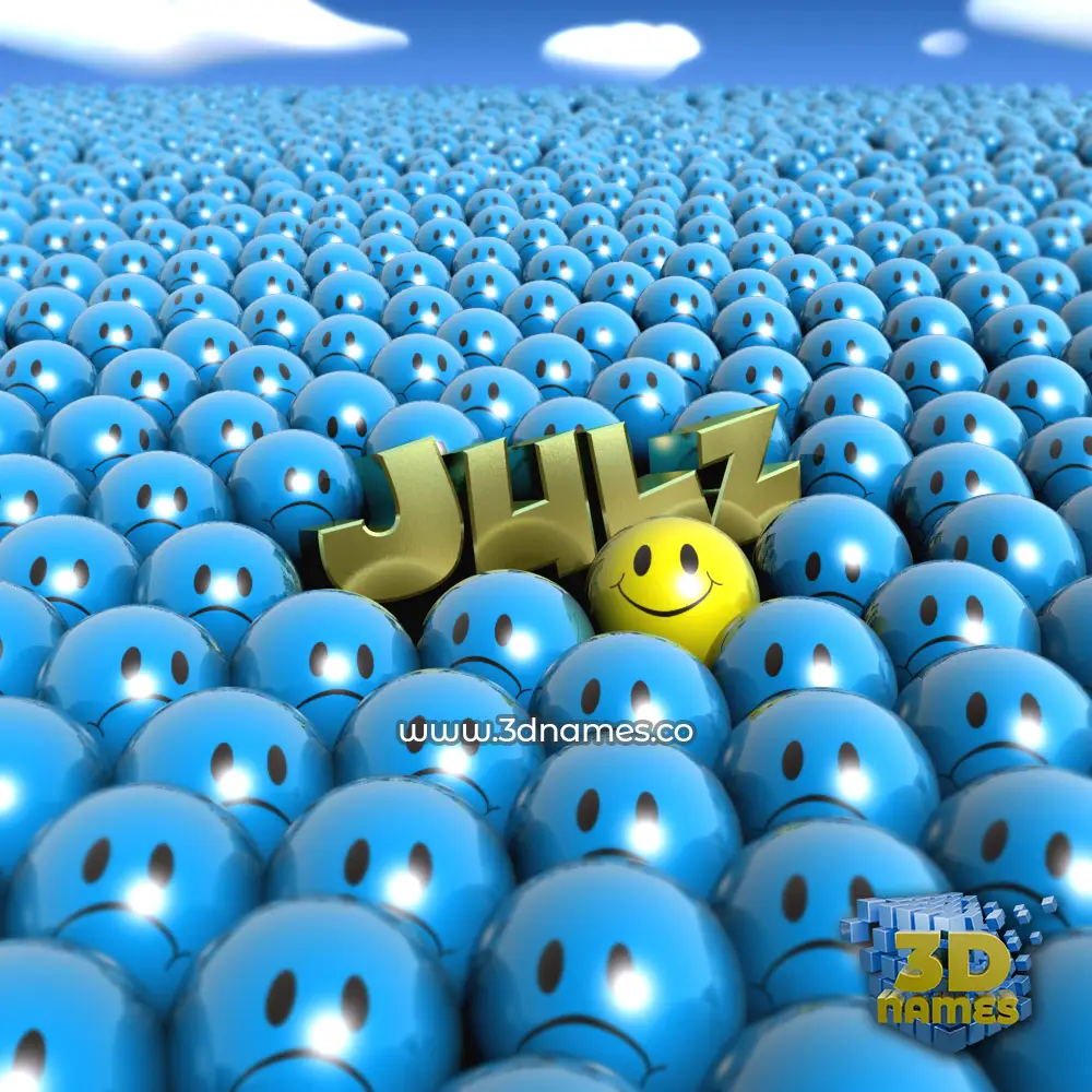 julz in Special Smileys style - 3D name wallpaper
