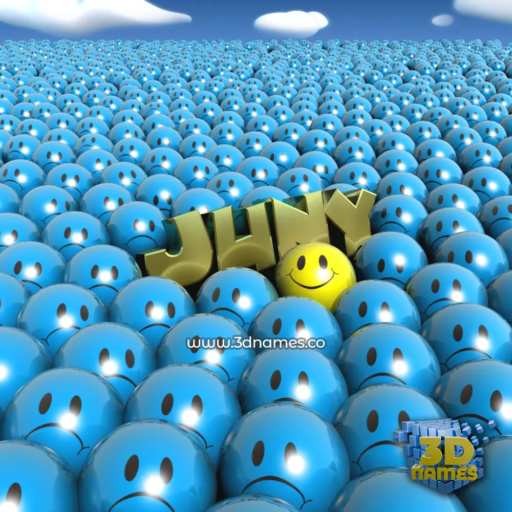 juny in Special Smileys style - 3D name wallpaper