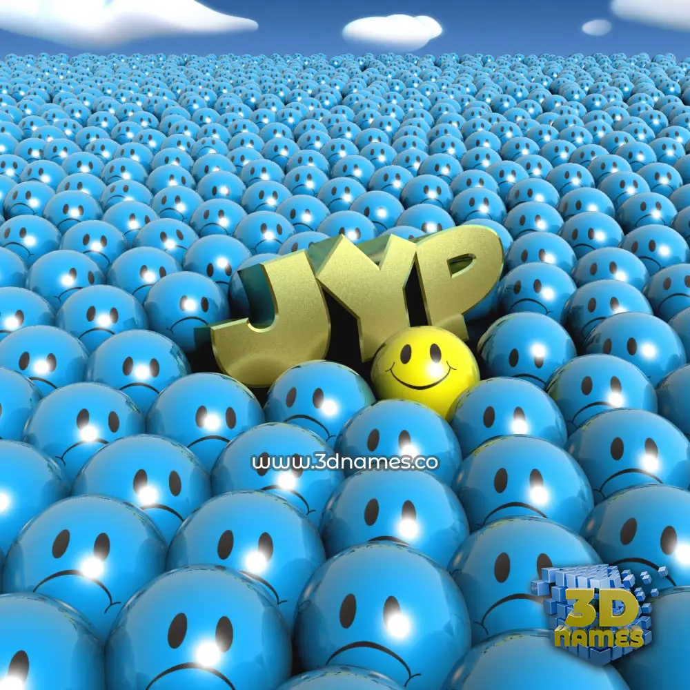 jyp in Special Smileys style - 3D name wallpaper