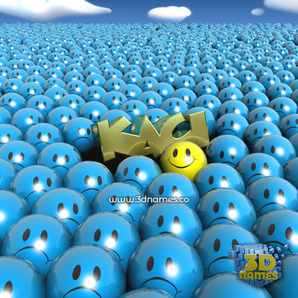 kaci in Special Smileys style - 3D name wallpaper