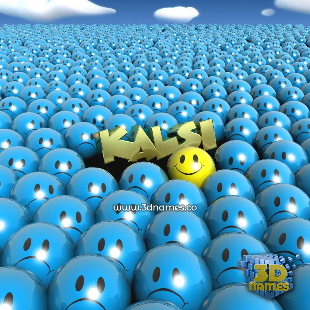 kalsi in Special Smileys style - 3D name wallpaper