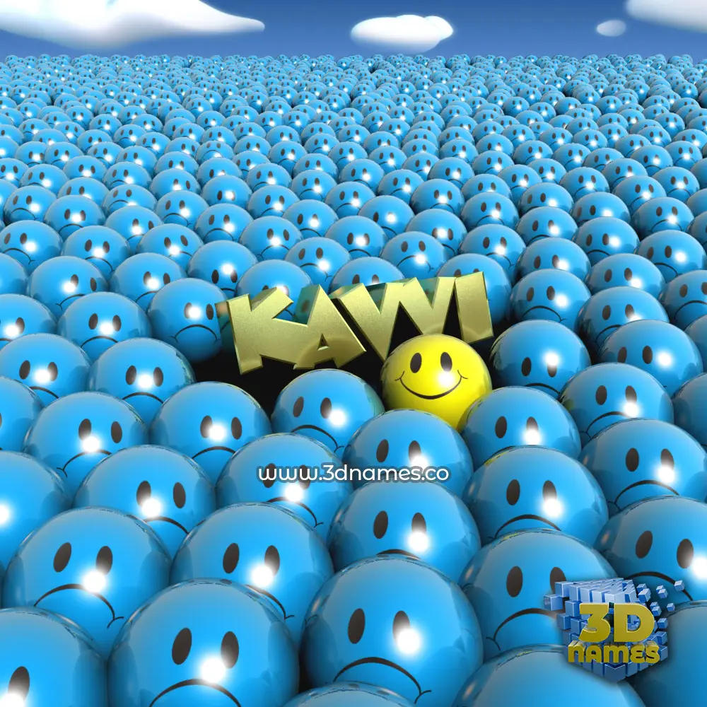 kavvi in Special Smileys style - 3D name wallpaper