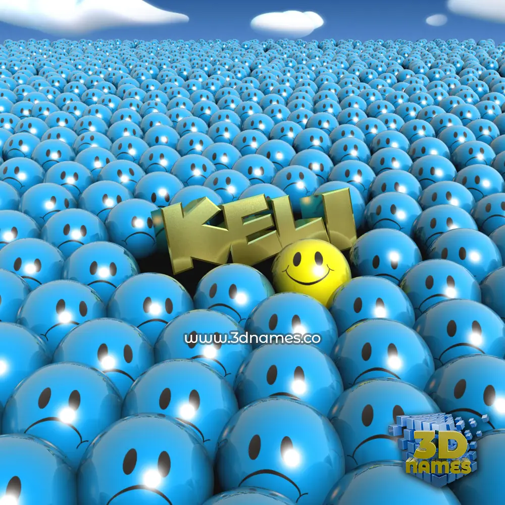 keli in Special Smileys style - 3D name wallpaper