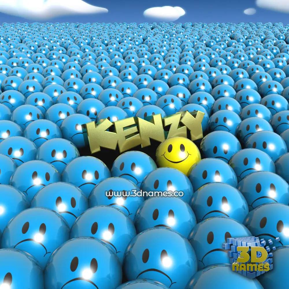 kenzy in Special Smileys style - 3D name wallpaper