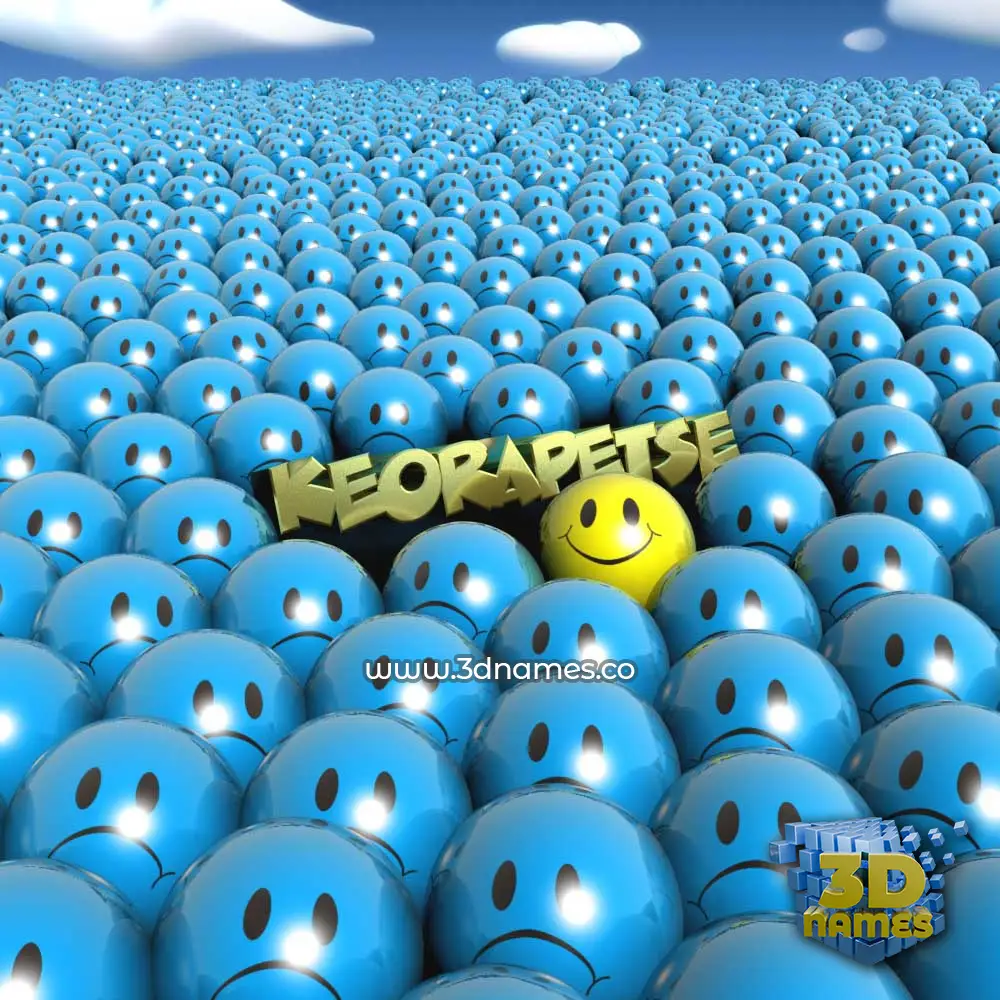 keorapetse in Special Smileys style - 3D name wallpaper
