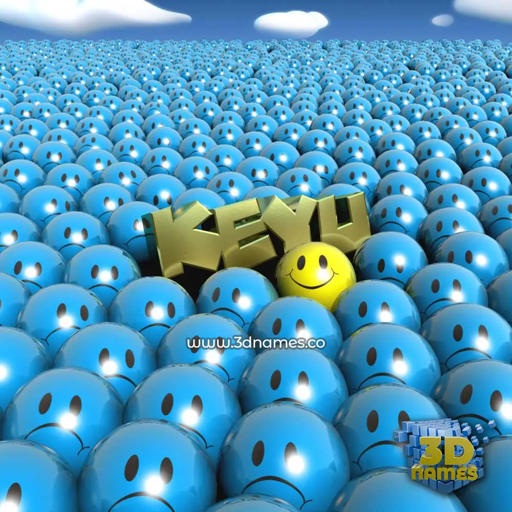 keyu in Special Smileys style - 3D name wallpaper