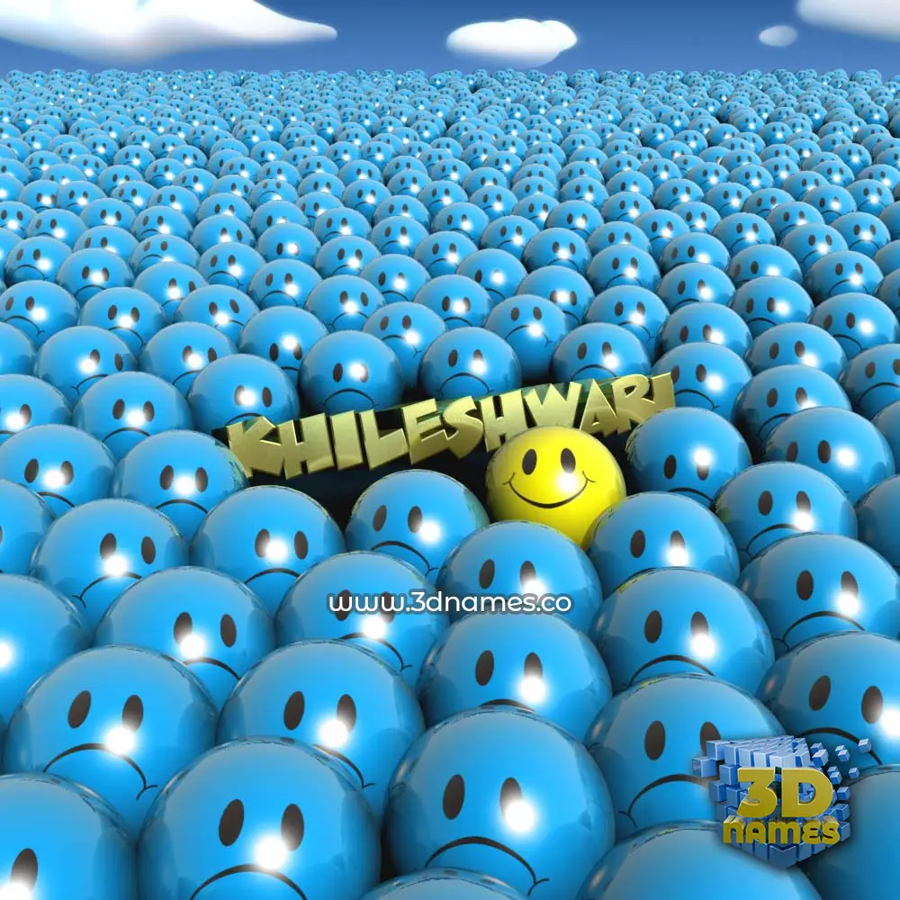 khileshwari in Special Smileys style - 3D name wallpaper