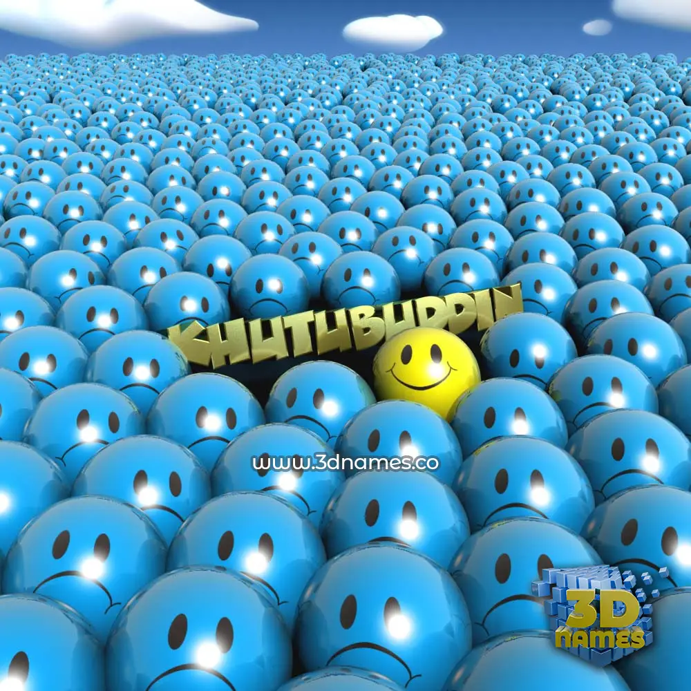 khutubuddin in Special Smileys style - 3D name wallpaper