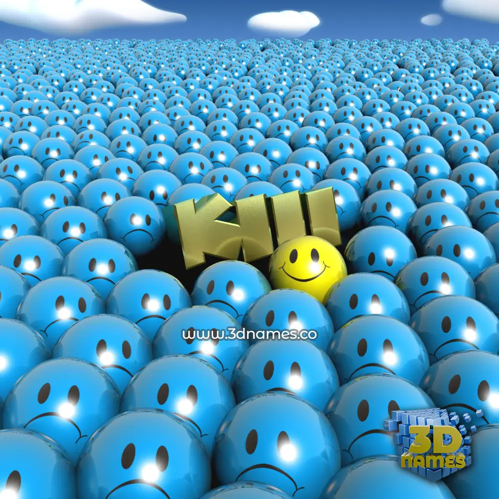 kiii in Special Smileys style - 3D name wallpaper