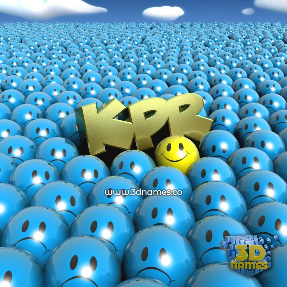 kpr in Special Smileys style - 3D name wallpaper