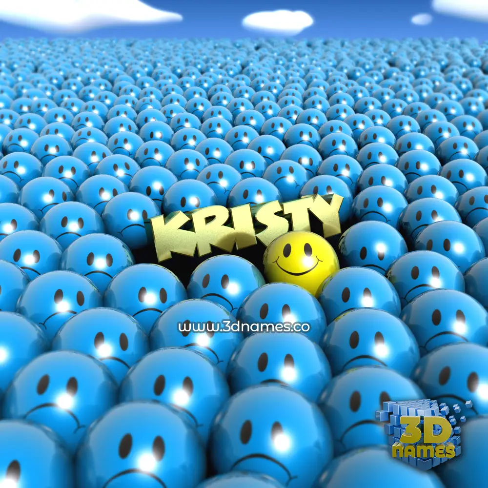 kristy in Special Smileys style - 3D name wallpaper
