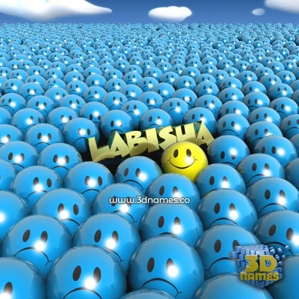 labisha in Special Smileys style - 3D name wallpaper